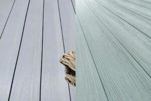 Supremo WPC Double Face Composite Decking Boards Patina & Mouse Grey