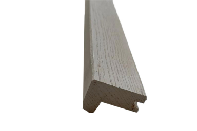 Solid Oak Square Stair Nosing Double White 25mm By 40mm By 1200mm