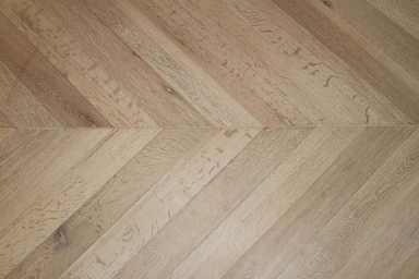 Prime Engineered Flooring Oak Chevron Brushed White Oiled Two 18/5mm By 90mm By 850mm CH017 1