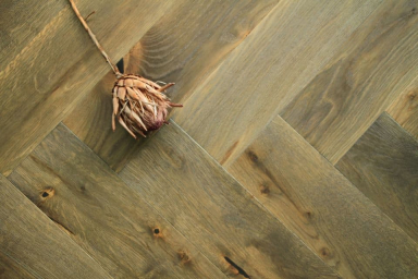 Natural Engineered Flooring Oak Bespoke Click Herringbone Dakota Brushed UV Oiled 12/3mm By 120mm By 550mm
