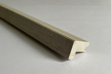 Solid Oak Square Stair Nosing Sunny White 25mm By 40mm By 1200mm
