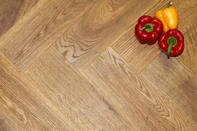 Natural Engineered Flooring Oak Bespoke Click Herringbone Michigan Brushed Uv Lacquered 12/3mm By 120mm By 550mm FL4564 1