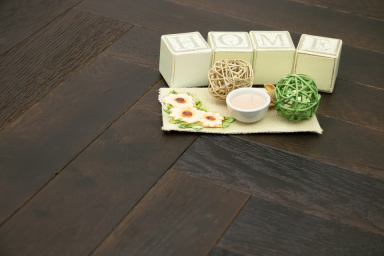Natural Engineered Flooring Oak Herringbone Espresso Piccolo Brushed UV Oiled 15/4mm By 90mm By 600mm FL3915 4