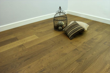 Natural Engineered Flooring Oak Smoked Brushed UV Oiled 20/5mm By 180mm By 1900mm FL2472 1