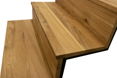 Premium Full Stave Solid Oak Unfinished Step 20mm By 240mm By 1100-1200mm ACS319 1
