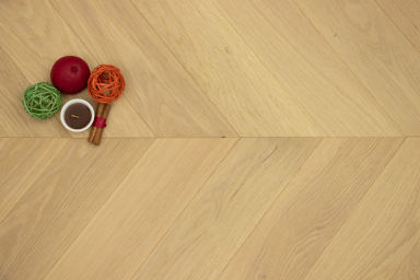 Prime Engineered Flooring Oak Chevron Ribolla Brushed Uv Lacquered 14/3mm By 90mm By 510mm