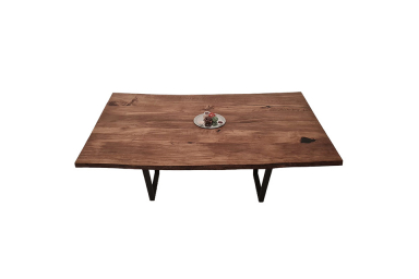European Oak Dining Room Table Top LiVe Edge UV Lacquered (with Resin) 38mm By 1080mm By 1720mm TB024 4