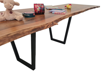 European Walnut Dining Room Table Top LiVe Edge UV Lacquered (with Resin) 35mm By 750mm By 4040mm TB038 4