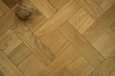 Prime Solid Flooring Oak Bespoke Versailles Smoke Brushed Uv Lacquered 20mm By 895mm By 895mm