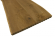 European Oak Dining Room Table Top LiVe Edge Unfinished Brushed Smoked 40mm By 780mm By 1250mm TB011 3