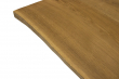European Oak Dining Room Table Top LiVe Edge Unfinished Brushed Smoked 40mm By 780mm By 1250mm TB011 5