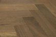 Natural Engineered Flooring Oak Herringbone Smoked Cinnamon Oiled 15/4mm By 90mm By 600mm FL2918 7