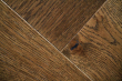 Natural Engineered Flooring Oak Click Herringbone Nero Light Brushed Uv Lacquered 12/3mm By 120mm By 600mm FL4491 3