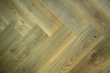Natural Engineered Flooring Oak Bespoke Click Herringbone Orlando Brushed Hardwax Oiled  12/3mm By 120mm By 550mm FL4571 4