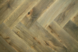 Natural Engineered Flooring Oak Bespoke Click Herringbone Dakota Brushed UV Oiled 12/3mm By 120mm By 550mm FL4617 2