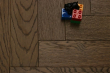 Natural Engineered Flooring Oak Herringbone Coffee Brushed UV Oiled 15/4mm By 90mm By 630mm HB029 4