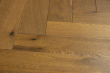 Natural Engineered Flooring Oak Herringbone Dark Smoked Brushed UV Oiled 14/3mm By 90mm By 600mm HB062 1