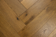 Natural Engineered Flooring Oak Herringbone Light Smoked Brushed UV Oiled 14/3mm By 90mm By 600mm HB063 4