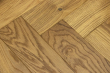 Natural Engineered Flooring Oak Herringbone Light Smoked Brushed UV Oiled 15/4mm By 125mm By 600mm FL3986 15
