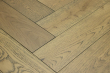 Natural Engineered Flooring Oak Herringbone Cognac Brushed UV Oiled 15/4mm By 125mm By 600mm FL4105 10