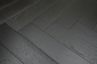 Rustic Engineered Flooring Oak Herringbone Jet Black Brushed UV Lacquered 15/4mm By 90mm By 600mm FL4244 6