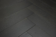 Rustic Engineered Flooring Oak Herringbone Jet Black Brushed UV Lacquered 14/3mm By 125mm By 600mm FL4226 15