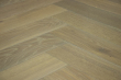 Natural Engineered Flooring Oak Bespoke  Herringbone Silver Tiger Hardwax Oiled 16/4mm By 120mm By 580mm HB030 21