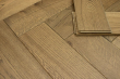 Natural Engineered Flooring Oak Bespoke Herringbone Cognac UV Oiled 16/4mm By 120mm By 580mm FL4476 2