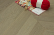 Natural Engineered Flooring Oak Chevron Roma Brushed UV Oiled 15/4mm By 90mm By 600mm FL4081 8