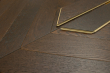 Natural Engineered Flooring Oak Chevron Black Tea Light Brushed UV Oiled 15/4mm By 90mm By 600mm FL3911 8