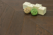 Natural Engineered Flooring Oak Chevron Black Tea Light Brushed UV Oiled 15/4mm By 90mm By 600mm FL3911 6