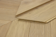 Natural Engineered Flooring Oak Chevron White UV Oiled 14/3mm By 100mm By 600mm FL3959 4