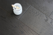 Natural Engineered Flooring Oak Click Jet Black Brushed UV Lacquered 14/3mm By 190mm By 1860mm FL2843 3