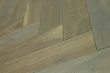 Natural Engineered Flooring Oak Bespoke  Herringbone Cemento Hardwax Oiled 16/4mm By 120mm By 600mm HB026 2
