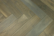 Natural Engineered Flooring Oak Bespoke  Herringbone Cemento Hardwax Oiled 16/4mm By 120mm By 600mm HB026 6