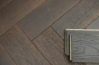 Natural Engineered Flooring Oak Herringbone Espresso Piccolo Brushed UV Oiled 14/3mm By 90mm By 600mm HB049 7
