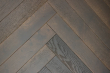 Rustic Engineered Flooring Oak Herringbone Espresso Piccolo Brushed UV Oiled 15/4mm By 90mm By 600mm FL4243 3