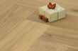 Natural Engineered Flooring Oak Bespoke Herringbone No 13 Brushed UV Oiled 16/4mm By 120mm By 580mm - 12.6m2 bundle  FL4188 1