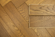 Natural Engineered Flooring Oak Herringbone Smoked Brushed UV Oiled 14/3mm By 90mm By 600mm HB066 9