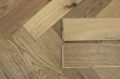 Natural Engineered Flooring Oak Herringbone Light Smoked Brushed UV Oiled 14/3mm By 90mm By 600mm FL3726 10