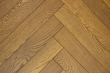 Natural Engineered Flooring Oak Herringbone Smoked Brushed UV Oiled 14/3mm By 90mm By 600mm HB066 8