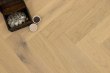 Natural Engineered Flooring Oak Herringbone White Cream UV Oiled 14/3mm By 100mm By 600mm HB072 7