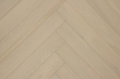 Natural Engineered Flooring Oak Herringbone White Pearl Brushed UV Lacquered 15/4mm By 90mm By 600mm FL2915 12