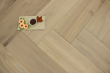 Natural Engineered Flooring Oak Herringbone White Sand Brushed UV Oiled 13/4mm By 140mm By 580mm HB068 10