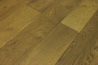 Natural Engineered Flooring Oak Smoked Stained Brushed UV Oiled 14/3mm By 90mm By 400-1500mm FL2773 1