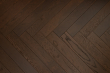 Natural Engineered Flooring Oak Herringbone Black Tea Brushed UV Oiled 14/3mm By 90mm By 600mm HB064 3
