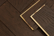 Rustic Engineered Flooring Oak Herringbone Black Tea Brushed UV Oiled 14/3mm By 125mm By 600mm FL4228 4
