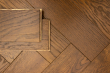 Natural Engineered Flooring Oak Herringbone Coffee Brushed UV Oiled 14/3mm By 120mm By 600mm FL3564 8