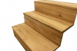 Rustic Full Stave Solid Oak Unfinished Step 20mm By 270mm By 900-1200mm ACS263 1