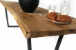 European Oak Dining Room Table Top LiVe Edge UV Lacquered (with Resin) 35mm By 980mm By 2690mm TB071 1